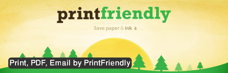 افزونه Print Friendly and PDF Button